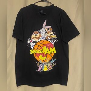Space Jam Movie Looney Tunes Squad Black Mens  Large  NWT